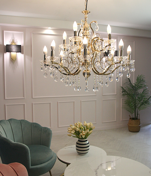 W 플로트 12등 LED식탁등 크리스탈식탁등