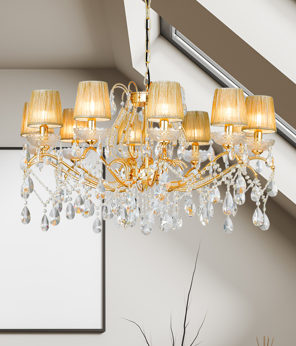 W 오베르 갓 10등(900파이 크롬/골드) 크리스탈샹들리에 샹들리제