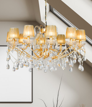 W 오베르 갓 10등(900파이 크롬/골드) 크리스탈샹들리에 샹들리제