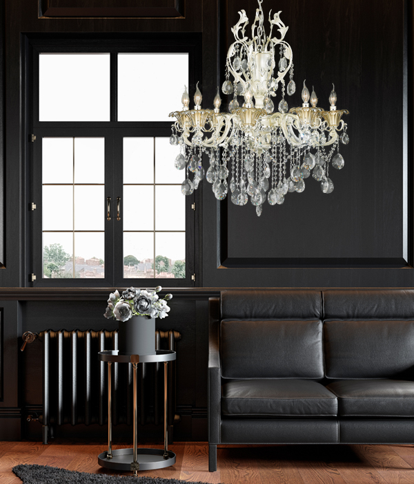 W 올리비아 8등 크리스탈 펜던트조명