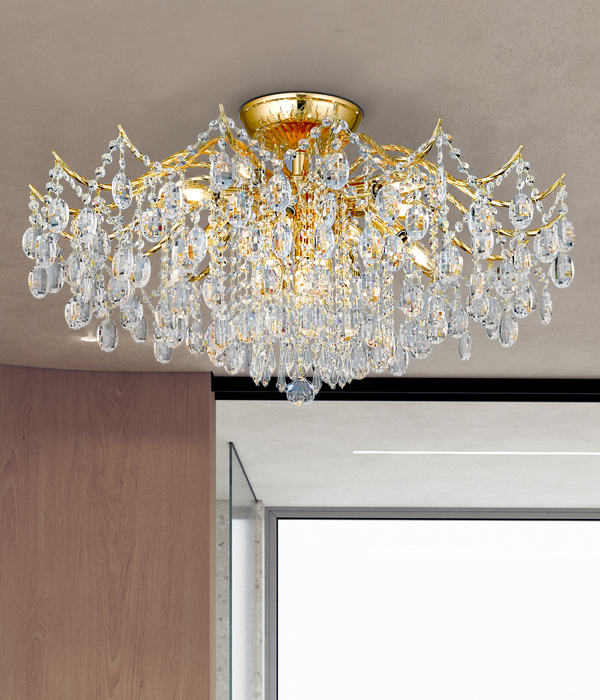 W 포키 15등(800파이) 크리스탈 거실등, 식탁등, 크리스탈펜던트