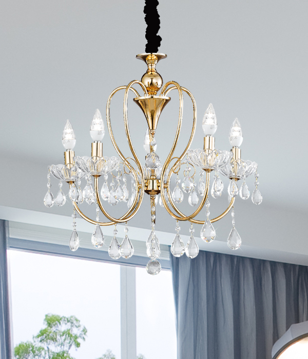 W 쟈니 5등 크리스탈식탁등 식탁전등