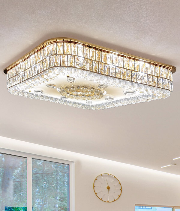 W 아리아 사각 23등 크리스탈거실등 거실전등