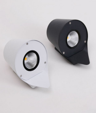 브리앙 COB 5W 외부 벽등 외부 무드등 / 화이트, 블랙